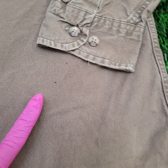 Vintage 90s CARHARTT Rugged Button Shirt 3XL 29x32 Baggy USA - Picture 8 of 16